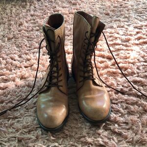 Sam Edelman Lace-up Karla Boots, Sz 8